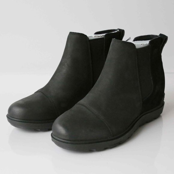 Sorel Shoes - New! Sorel Evie II Chelsea Waterproof Wedge Bootie in Black, Size 9